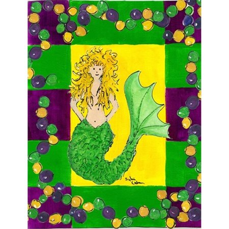 PATIOPLUS 11 x 15 In. Mardi Gras Mermaid Flag; Garden Size PA245724